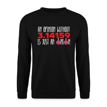 Professeur de mathématiques Math Professeur de Mathématicien Pi Day - Sweat-shirt Unisexe - noir - Devant - Alina (178cm) & Michal (187cm)