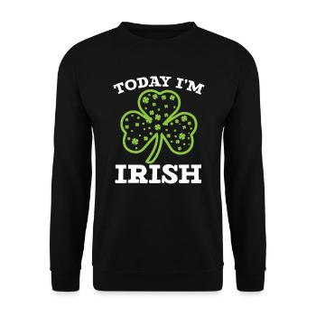 Today I'm Irish Pride St. Patricks Day Shenanigan - Unisex Sweatshirt - black - Front - Alina (178cm) & Michal (187cm)