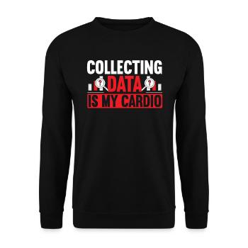 La collecte de données est mon scientifique de données cardio - Sweat-shirt Unisexe - noir - Devant - Alina (178cm) & Michal (187cm)