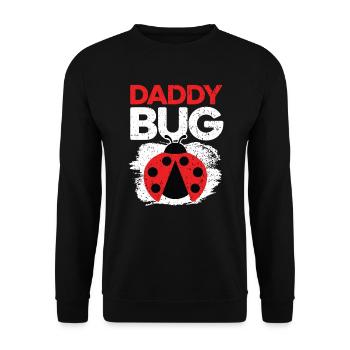 Daddy Bug Entomology Future Entomologist Ladybug - Unisex Sweatshirt - black - Front - Alina (178cm) & Michal (187cm)