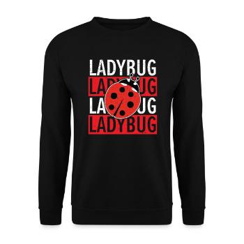 Entomologie des insectes Futur entomologiste Coccinelle - Sweat-shirt Unisexe - noir - Devant - Alina (178cm) & Michal (187cm)