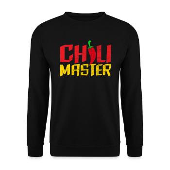 Chili Master Chili Flavor Mexican Spice Spicy Food - Unisex Sweatshirt - black - Front - Alina (178cm) & Michal (187cm)
