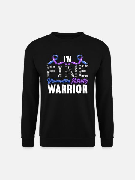 Rheumatoid Arthritis Warrior Autoimmune Disorder - Unisex Sweatshirt - black