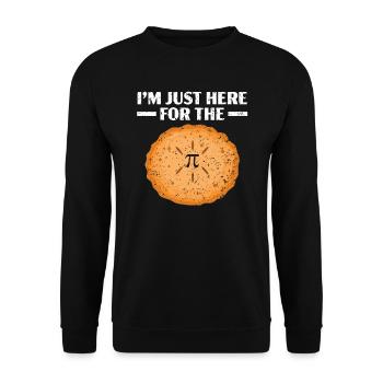 Je suis juste ici pour le Pi Math Teacher Pi Day - Sweat-shirt Unisexe - noir - Devant - Alina (178cm) & Michal (187cm)