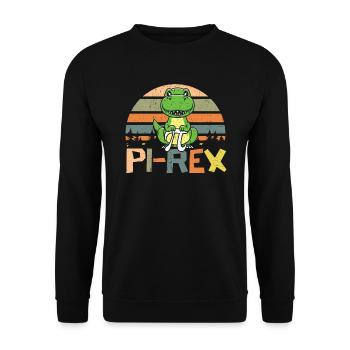 Pi-rex Dinosaur Math Professeur Mathématicien Pi Day - Sweat-shirt Unisexe - noir - Devant - Alina (178cm) & Michal (187cm)