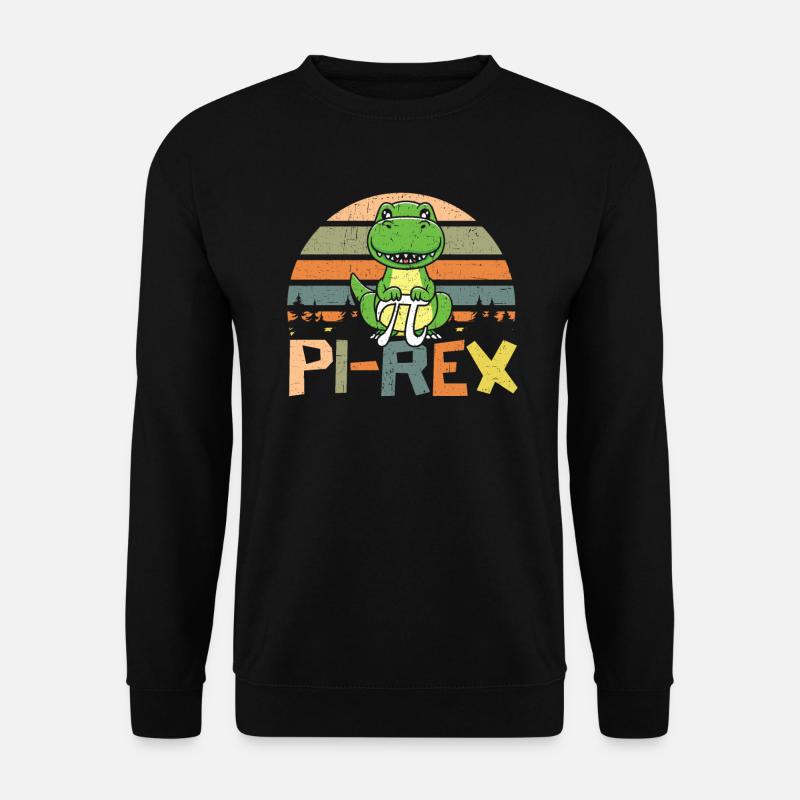 Pi-rex Dinosaur Math Teacher Mathematician Pi Day - Unisex Sweatshirt - black
