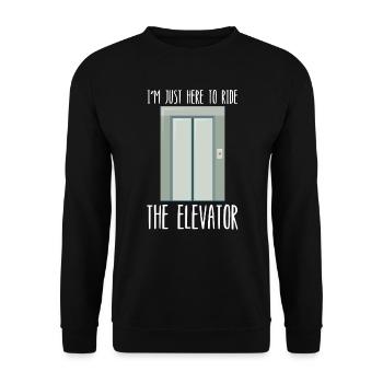Elevator Mechanic Elevator Technician Maintenance - Unisex Sweatshirt - black - Front - Alina (178cm) & Michal (187cm)