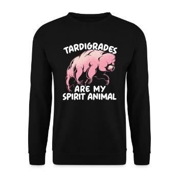Tardigrades Are My Spirit Animal Water Bear Lover - Unisex Sweatshirt - black - Front - Alina (178cm) & Michal (187cm)