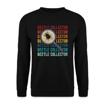 Entomologie des insectes Entomologiste Coléoptère Coléoptère - Sweat-shirt Unisexe - noir - Devant - Alina (178cm) & Michal (187cm)