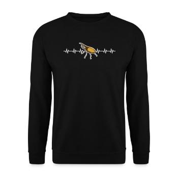 Entomologie des insectes Entomologiste Coléoptère Rythme cardiaque - Sweat-shirt Unisexe - noir - Devant - Alina (178cm) & Michal (187cm)