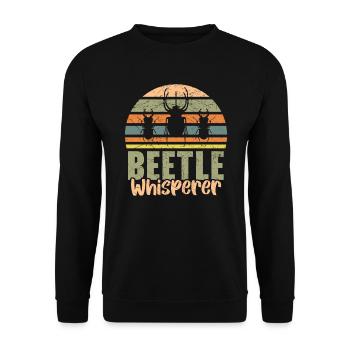 Entomologie des insectes Entomologiste Coléoptère Whisperer - Sweat-shirt Unisexe - noir - Devant - Alina (178cm) & Michal (187cm)