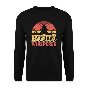 Entomologie des insectes Entomologiste Coléoptère Whisperer - Sweat-shirt Unisexe - noir - Devant - Alina (178cm) & Michal (187cm)