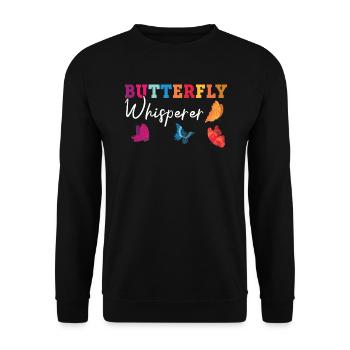 Butterfly Whisperer Entomologie Entomologiste des insectes - Sweat-shirt Unisexe - noir - Devant - Alina (178cm) & Michal (187cm)