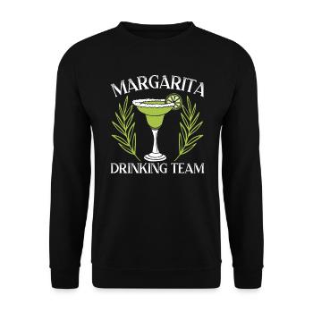 Margarita Drinking Team Cocktail de boissons alcoolisées - Sweat-shirt Unisexe - noir - Devant - Alina (178cm) & Michal (187cm)