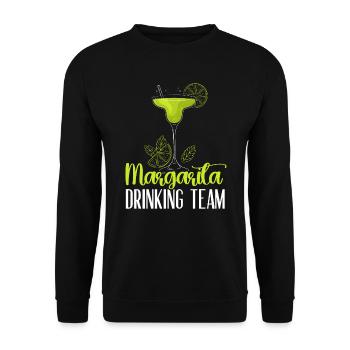 Margarita Drinking Team Cocktail de boissons alcoolisées - Sweat-shirt Unisexe - noir - Devant - Alina (178cm) & Michal (187cm)