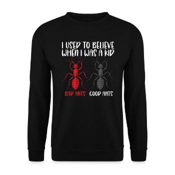 Fourmi Whisperer Insect Lover Entomologie Entomologiste - Sweat-shirt Unisexe - noir - Devant - Alina (178cm) & Michal (187cm)