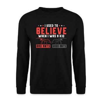 Fourmi Whisperer Insect Lover Entomologie Entomologiste - Sweat-shirt Unisexe - noir - Devant - Alina (178cm) & Michal (187cm)