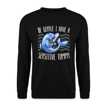 Dolphin Lover Marine Biology Animal sous-marin - Sweat-shirt Unisexe - noir - Devant - Alina (178cm) & Michal (187cm)