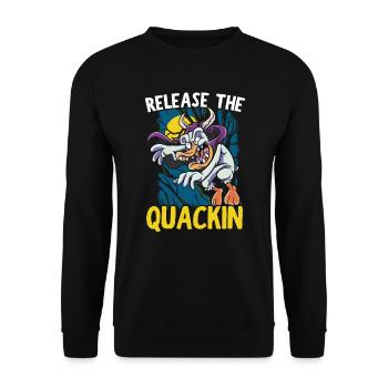 Relâchez le canard caneton canard - Sweat-shirt Unisexe - noir - Devant - Alina (178cm) & Michal (187cm)