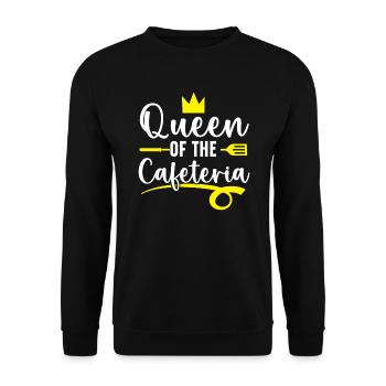 Queen Of The Cafeteria Worker Lady Cook Lunch Lady - Unisex Sweatshirt - black - Front - Alina (178cm) & Michal (187cm)