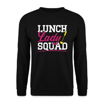 Cafeteria Worker Dinner Lady Cook Lunch Lady Squad - Unisex Sweatshirt - black - Front - Alina (178cm) & Michal (187cm)