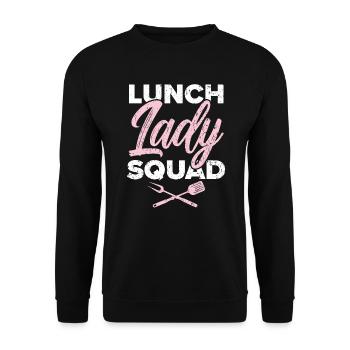 Cafeteria Worker Dinner Lady Cook Lunch Lady Squad - Unisex Sweatshirt - black - Front - Alina (178cm) & Michal (187cm)