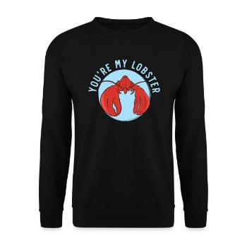 You're My Lobster Crawfish Eater Seafood Lobster - Unisex Sweatshirt - black - Front - Alina (178cm) & Michal (187cm)