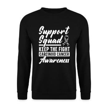 Sensibilisation à la lutte contre le cancer carcinoïde - Sweat-shirt Unisexe - noir - Devant - Alina (178cm) & Michal (187cm)