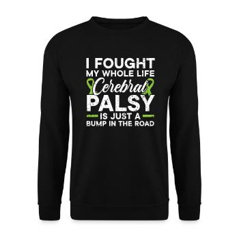 Cerebral Palsy Awareness Fight Cerebral Palsy - Unisex Sweatshirt - black - Front - Alina (178cm) & Michal (187cm)