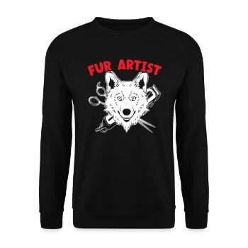 Pet Groomer Animal Stylist Animal Salon Artiste de fourrure - Sweat-shirt Unisexe - noir - Devant - Alina (178cm) & Michal (187cm)