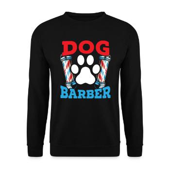 Dog Barber Pet Groomer Pet Salon Fur Artist - Sweat-shirt Unisexe - noir - Devant - Alina (178cm) & Michal (187cm)