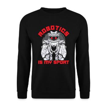 Deep Learning AI Artificial Intelligence Robotics - Unisex Sweatshirt - black - Front - Alina (178cm) & Michal (187cm)