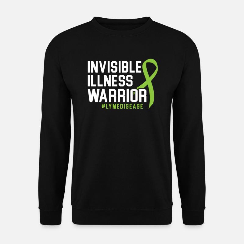 Unsichtbare Krankheit Krieger Lyme-Borreliose Bewusstsein - Unisex Pullover - Schwarz