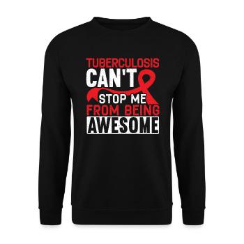Sensibilisation à la tuberculose - Sweat-shirt Unisexe - noir - Devant - Alina (178cm) & Michal (187cm)