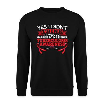 Tuberculosis Warrior Tuberculosis Awareness - Unisex Sweatshirt - black - Front - Alina (178cm) & Michal (187cm)