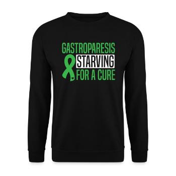 Gastroparesis Starving For A Cure Gastroparesis - Unisex Sweatshirt - black - Front - Alina (178cm) & Michal (187cm)