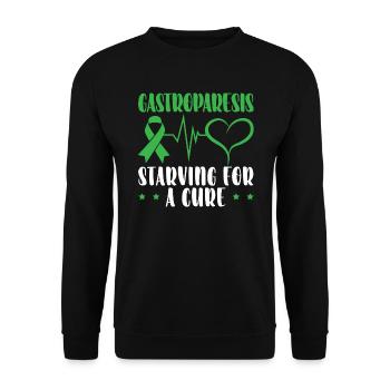 Gastroparesis Starving For A Cure Gastroparesis - Unisex Sweatshirt - black - Front - Alina (178cm) & Michal (187cm)
