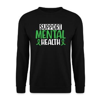 Prévention du suicide Sensibilisation à la santé mentale - Sweat-shirt Unisexe - noir - Devant - Alina (178cm) & Michal (187cm)
