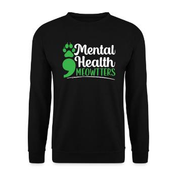 Prévention du suicide Sensibilisation à la santé mentale - Sweat-shirt Unisexe - noir - Devant - Alina (178cm) & Michal (187cm)