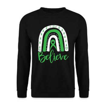 Suizidprävention Bewusstsein für psychische Gesundheit - Unisex Pullover - Schwarz - Vorne - Alina (178cm) & Michal (187cm)