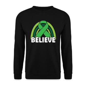 Suizidprävention Bewusstsein für psychische Gesundheit - Unisex Pullover - Schwarz - Vorne - Alina (178cm) & Michal (187cm)