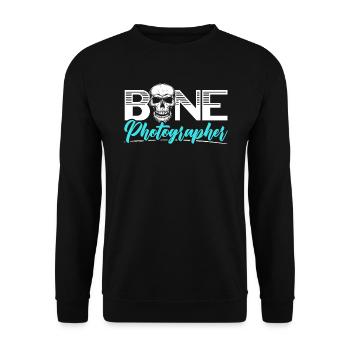Bone Photographer Radiology X-ray Tech Radiologist - Unisex Sweatshirt - black - Front - Alina (178cm) & Michal (187cm)