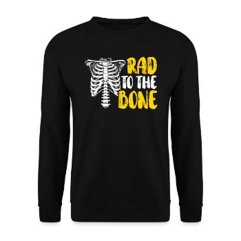 Rad To The Bone Rad Tech Radiologie-Radiologe - Unisex Pullover - Schwarz - Vorne - Alina (178cm) & Michal (187cm)
