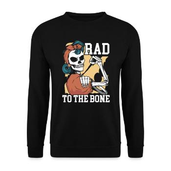 Rad To The Bone Rad Tech Radiologie-Radiologe - Unisex Pullover - Schwarz - Vorne - Alina (178cm) & Michal (187cm)