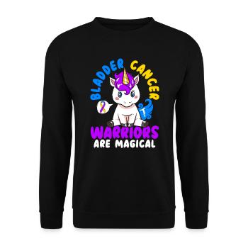 Les guerriers du cancer de la vessie sont magiques du cancer de la vessie - Sweat-shirt Unisexe - noir - Devant - Alina (178cm) & Michal (187cm)