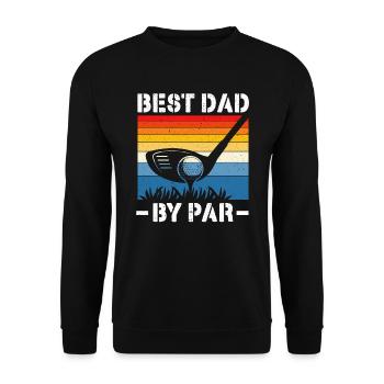 Meilleur papa par Fathers Day Papa Paternité Papa Papa Papa Papa - Sweat-shirt Unisexe - noir - Devant - Alina (178cm) & Michal (187cm)