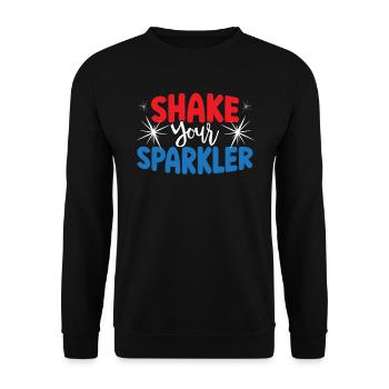 Patriotic America USA Flag 4th Of July American - Unisex Sweatshirt - black - Front - Alina (178cm) & Michal (187cm)