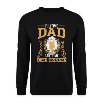 Vatertag Papa Bester Vater aller Zeiten Vaterschaft Papa - Unisex Pullover - Schwarz - Vorne - Alina (178cm) & Michal (187cm)