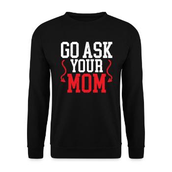 Vatertag Papa Bester Vater aller Zeiten Vaterschaft Papa - Unisex Pullover - Schwarz - Vorne - Alina (178cm) & Michal (187cm)