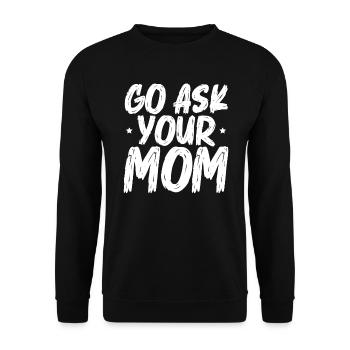 Vatertag Papa Bester Vater aller Zeiten Vaterschaft Papa - Unisex Pullover - Schwarz - Vorne - Alina (178cm) & Michal (187cm)